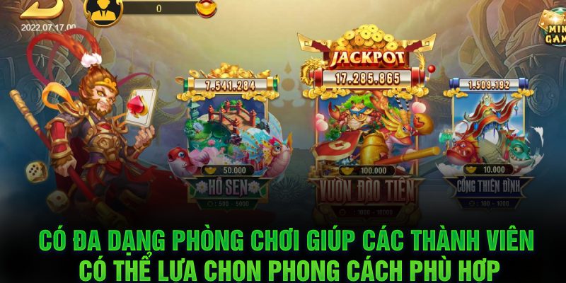 Nhiều cấp độ chơi cho anh em dễ dàng lựa chọn 